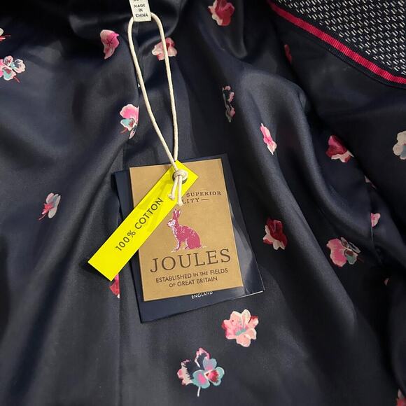 NWT Joules Juliane Blazer Womens French Navy Blue Cotton Size 2 Business/Preppy - Picture 10 of 10